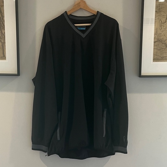 PGA Tour Black V-Neck pullover jacket - Picture 7 of 7